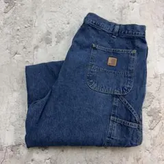 古*気様 Carhartt　デニムペインターパンツ　W42　インディゴブルー　古