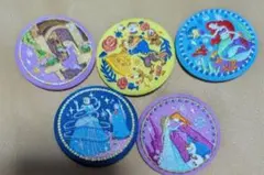 ディズニー 刺繍缶バッジ プリンセス
