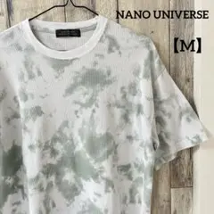NANO UNIVERSE ナノユニバース（M）ワッフル Tシャツ タイダイ柄