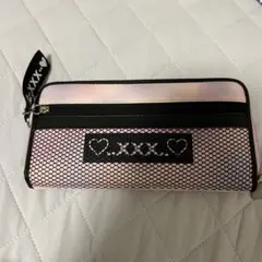美品　キッズ用 ラウンドファスナー長財布 .xxx. パステルカラー