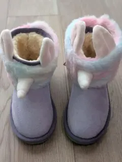 箱とタグ付き　ユニコーンデザイン キッズブーツ 18センチ