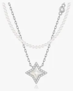 [FANCIME] ネックレス クロススター 「星の光り」 星モチーフ