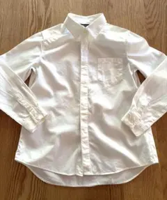 COMME CA ISM ホワイト長袖シャツ