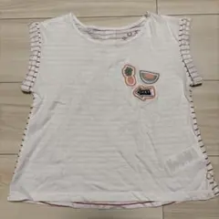 ROXY ロキシー 半袖 Tシャツ ボーダー ワッペン付　5のサムネイル