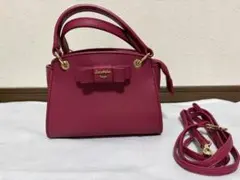 Samantha Vegaリボン付きピンクショルダーバッグ