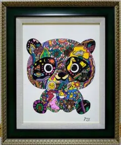 【F4号】手描き油彩　ジミー大西【未来の夢】豪華額縁　代表作　サイン　落款　絵画 F4号】手描き油彩 ジミー大西【未来の夢】豪華額縁 代表作 サイン 落款