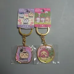 ご当地キーホルダーセット ちいかわ うさぎ 白虎隊 桃 福島