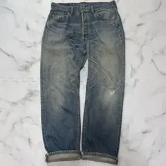 Levi's 501xx】USA製00s鬼ヒゲ・ハチノスストレートデニム 濃紺 - メルカリ