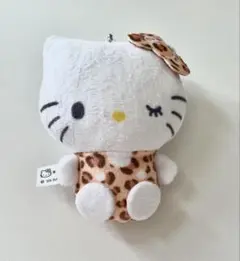 ハローキティ　ぬいぐるみボールチェーン(豹柄)