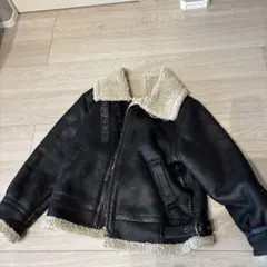 ungrid ムートンコート　ブラック　S ムスタンコート