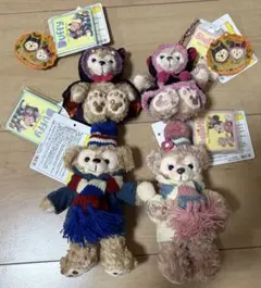 ダッフィー シェリーメイ キーホルダー 4点セット　ディズニー