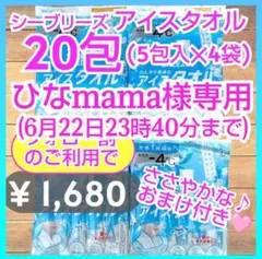 シーブリーズ アイスタオル 5包✕4袋で合計20包　(おまけ付き♡)