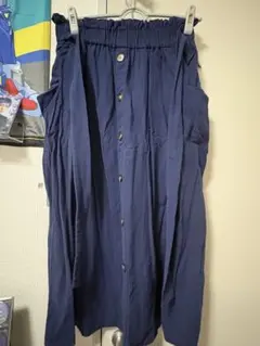 SHEIN ネイビー ロングスカート Lサイズ