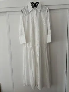 ZARA カットワークレースワンピース