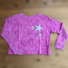 GAPピンク 星型スパンコール 長袖カットソー