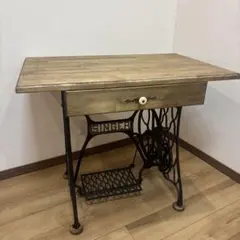 1690 天板厚み4cm シンガーミシンテーブル　デスク　工業系　ビンテージ　台 1690 天板厚み4cm シンガーミシンテーブル デスク 工業系 ビンテージ