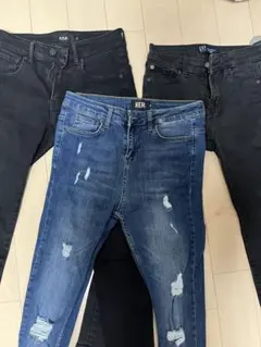 スキニーデニムパンツ 3本セット