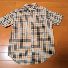 BURBERRY 半袖チェックシャツ 150A