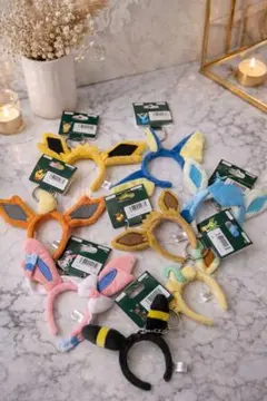 ポケパーク カントー ミニカチューシャキーホルダー ブイズ各9種類