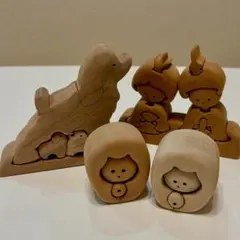木製立体パズル◆木のおもちゃ◆インテリア◆動物パズル◆雛人形◆未使用に近い◆置物