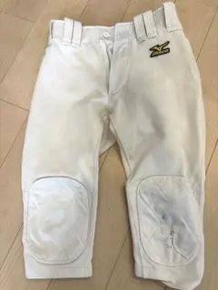 Mizuno ホワイト 練習着 膝当て付き　130