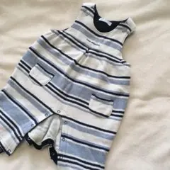 べべ bébé réduction ストライプロンパース 70