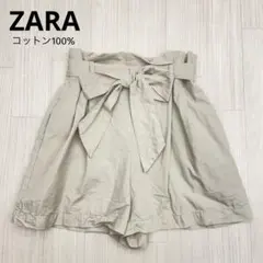 ◆ ZARA ザラ コットン ハイウエスト ショーパン キュロット Sのサムネイル