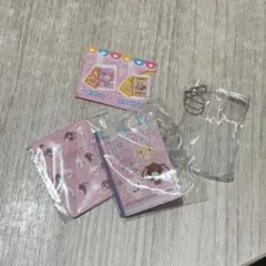 サンリオキャラクターズ じゆうちょう&下じきセット チャーム2 シュガーバニーズ