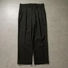 90sSTAFFORD ESSENTIALS 2タックスラックス 黒W32ダブルのサムネイル
