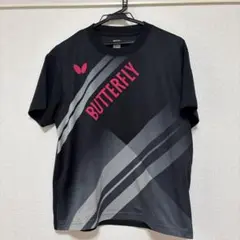 値下げ可能　BUTTERFLY 卓球 Tシャツ ブラック/グレー