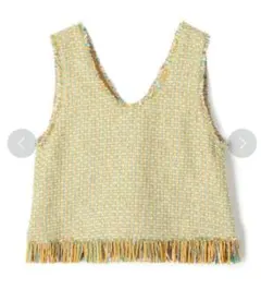 caban ツイード　キャバン　ツイード フリンジプルオーバー ¥29,700