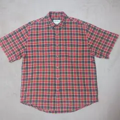 90’s エディー・バウアー EddieBauer 半袖 チェック BDシャツ