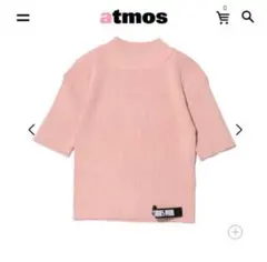 atmos pink ハイネック 半袖 バイカラー リブニットのサムネイル