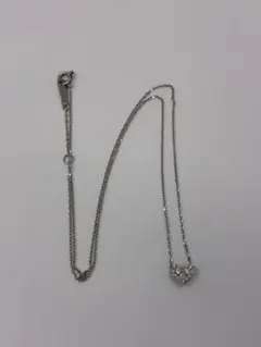 ヴァンドーム青山 Pt950/ Pt850 ダイヤネックレス ハート