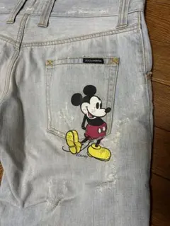 DOLCE ＆ GABBANA ダメージ ミッキーデニム 52のサムネイル