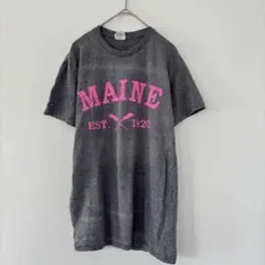 デルタ【S】Tシャツ クルーネック 半袖 ロゴ 灰色 綿 カジュアル シンプルのサムネイル