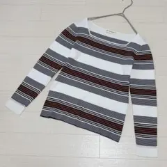 ✨ INED イネド リブニット スクエアネック デコルテ綺麗 9号 M相当