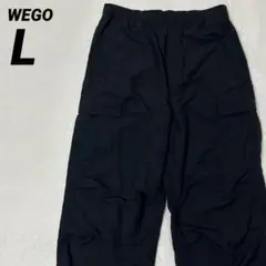 WEGO【美品】メンズ カーゴパンツ ポケット付 黒 Lのサムネイル