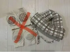 チェック柄　メッシュ　3COINS　転倒防止　ベビーヘルメット　ヘッドガード