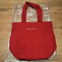 DEAN & DELUCA レッド トートバッグ　2026 福袋　新品未使用品