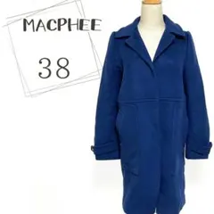 MACPHEE ネイビー チェスターコート 38 ウールのサムネイル