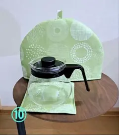 ⑩グリーン　サークルツリー　ティーコゼー ティーポットカバー　ティーコジー