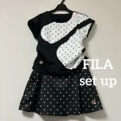 フィラ　テニスボール柄のセットアップ