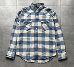 RRL スリムフィット チェック ツイル ウエスタンシャツ　Mサイズ　好配色のサムネイル