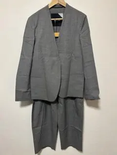 定番モデル ATON エイトン ノーカラージャケット セットアップ