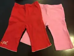 ミキハウス パンツ7分丈100 2枚セット