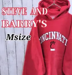 スティーブアンドバリーズ カレッジ パーカー シンシナティ大学 ヴィンテージ 赤