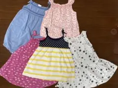 80 ベビー 夏物 ワンピース  コンプリートセット お得な5枚組！！