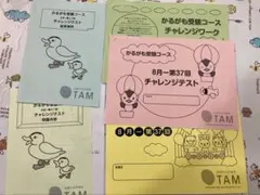 値下げ　受験コース 8月 チャレンジテスト テキスト　小学校受験　テストあり