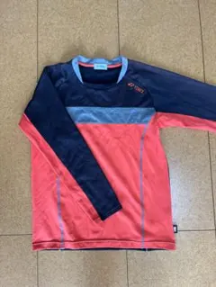 YONEX 長袖ウォームアップウェアオレンジ／黒